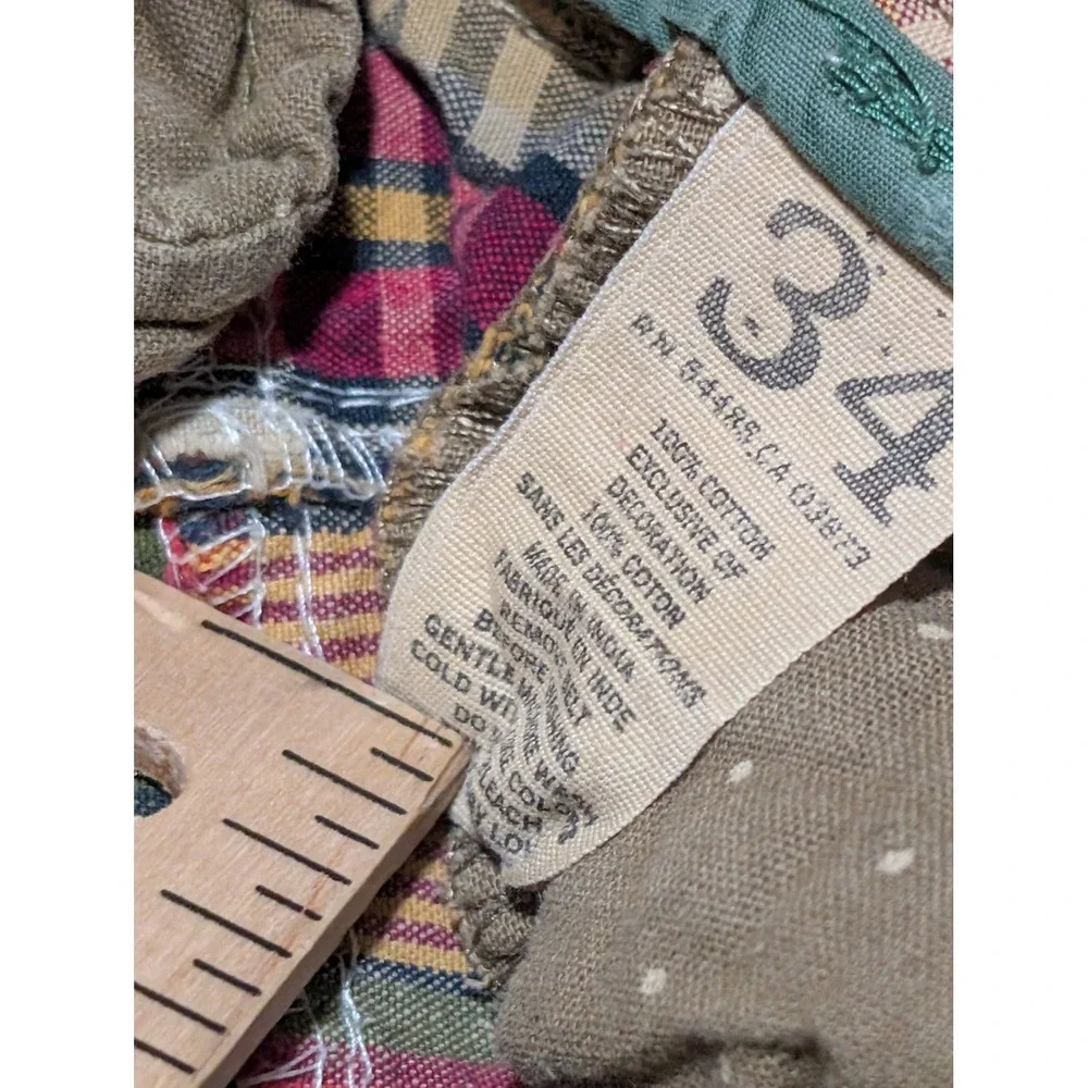 American Eagle Shorts Mens 34 Multicolor Patchwork Plaid Camo Longer Length Flat